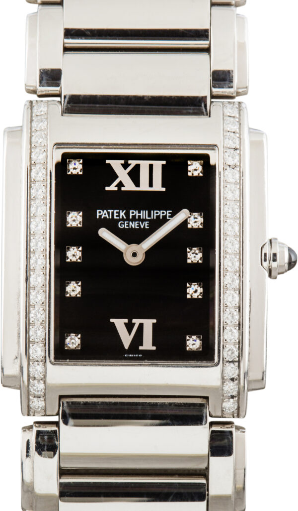 Used Patek Philippe Twenty-4 Ref 4910 Black Diamond Dial