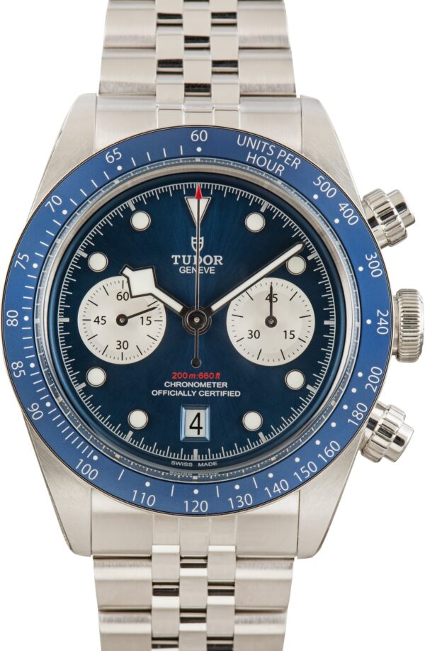 Pre-Owned Tudor Black Bay Chrono Blue Dial Ref 79360