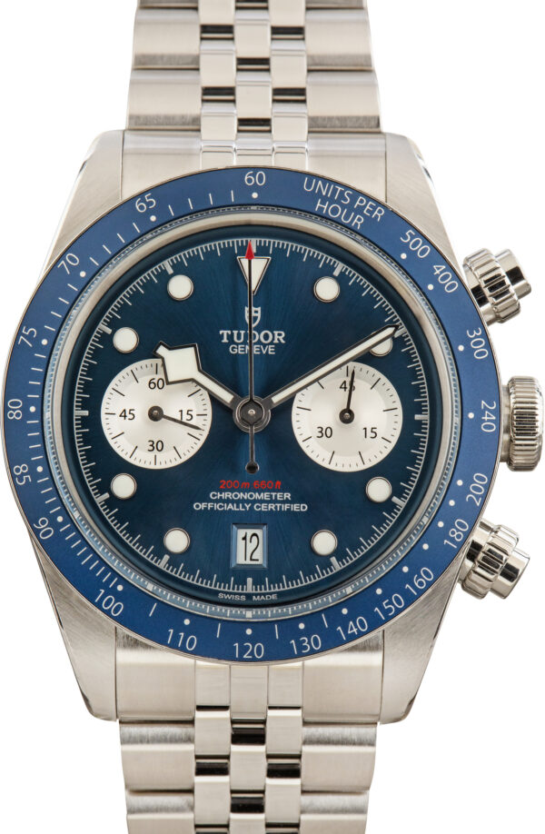 Used Tudor Black Bay Chrono Blue Dial Ref 79360