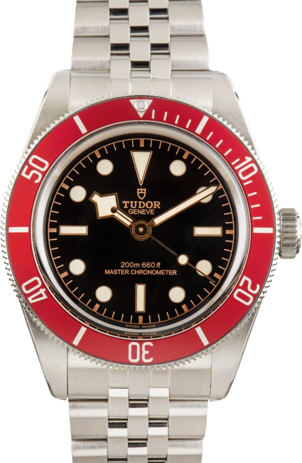 Pre-Owned Stainless Steel Tudor Black Bay Burgundy Bezel